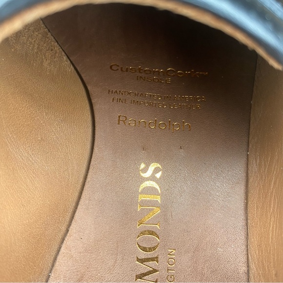 ALLEN EDMONDS Randolph Black Leather Sz 6 Mens Penny Loafers - Picture 10 of 12